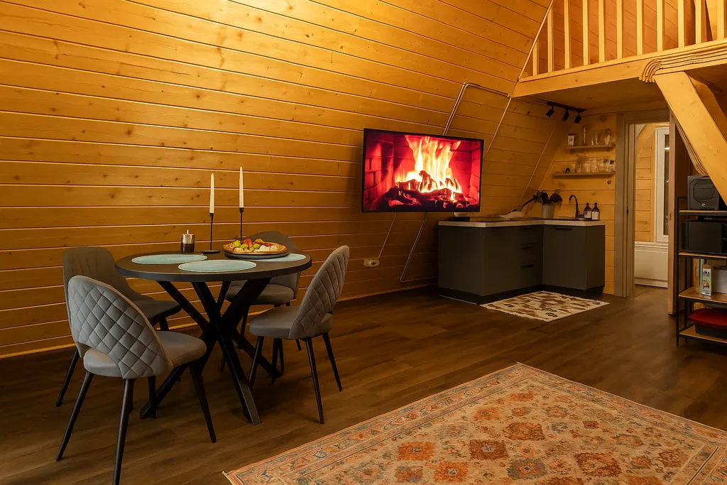 A-frame Петрол домик из дерева 4х местный