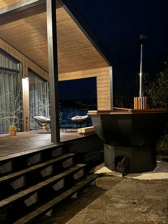 Уютный дом с чаном и баней