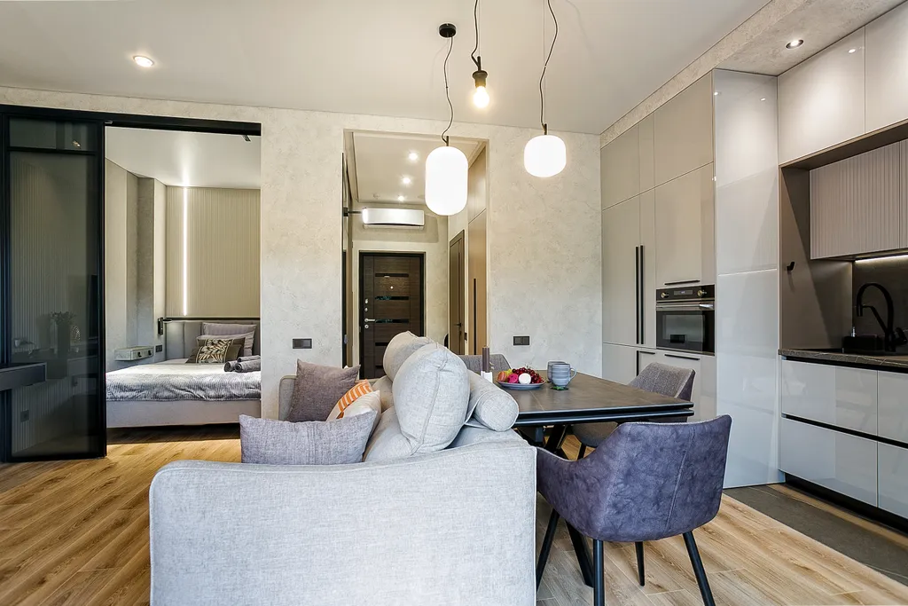 Апартамент с дизайнерским ремонтом