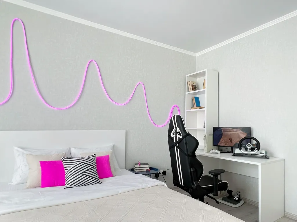 Квартира Эксклюзив Кибер с Неоновым Стилем