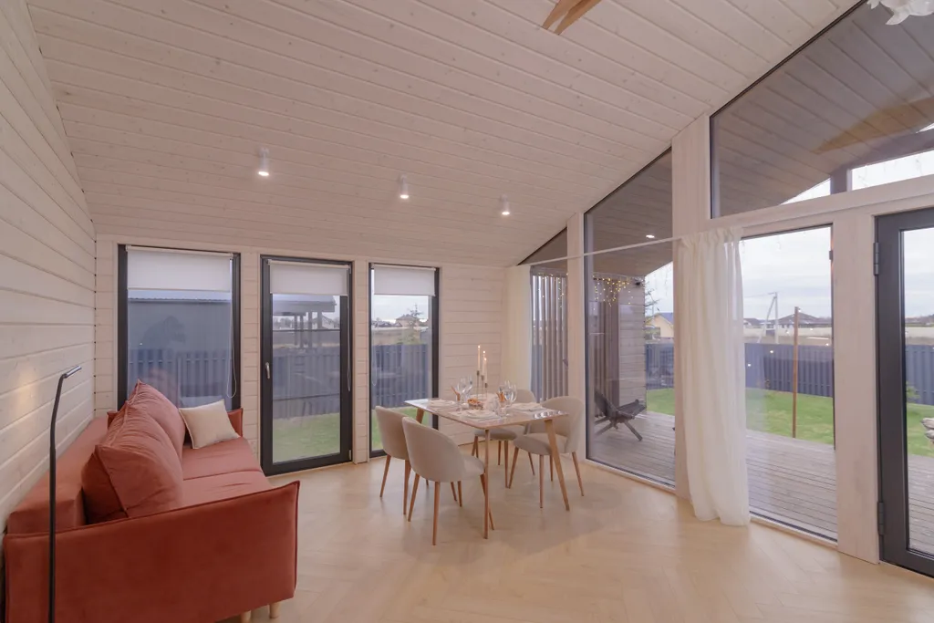 Шикарный дом с панорамной сауной и джакузи на террасе