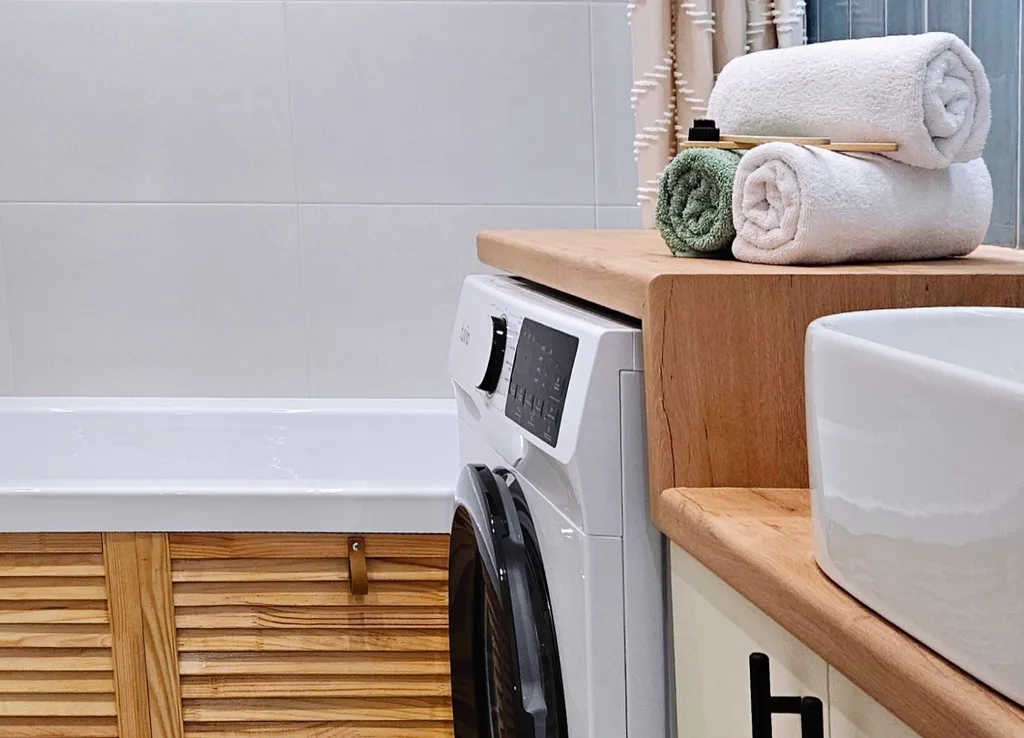 Уютная студия с проектором между морем и горами