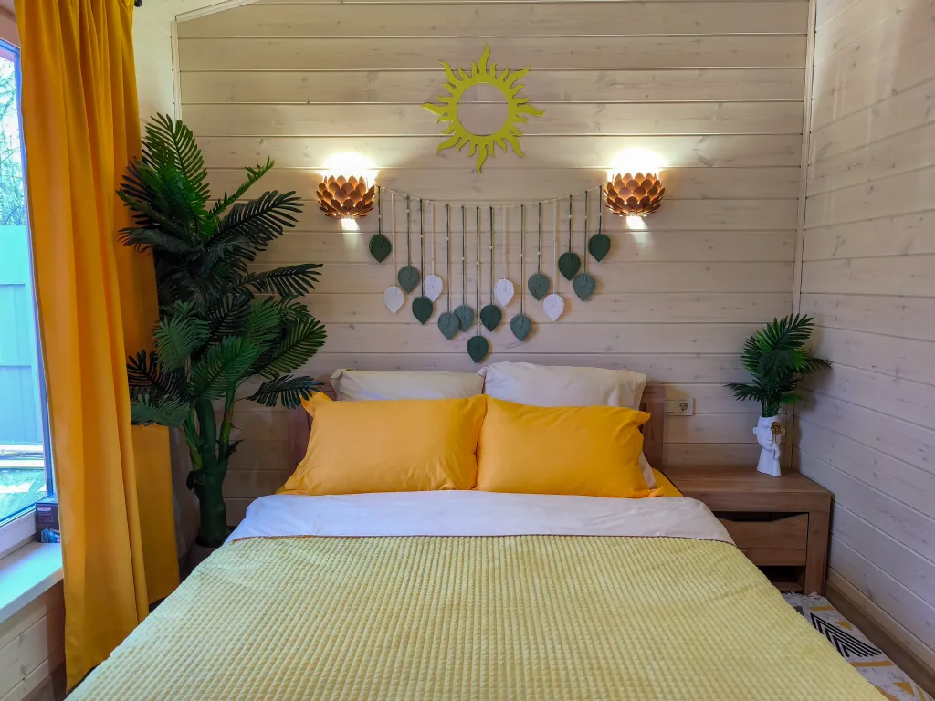 Дом шале с горячей купелью на террасе