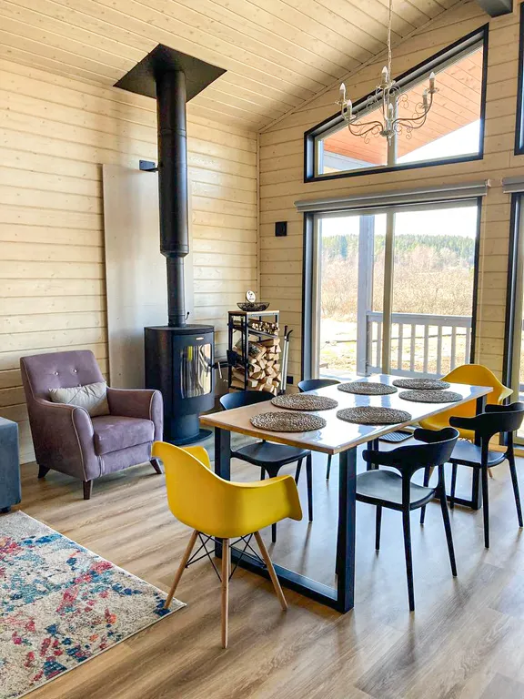 Уютный коттедж БарнХаус с сауной (включена) и сибирским чаном