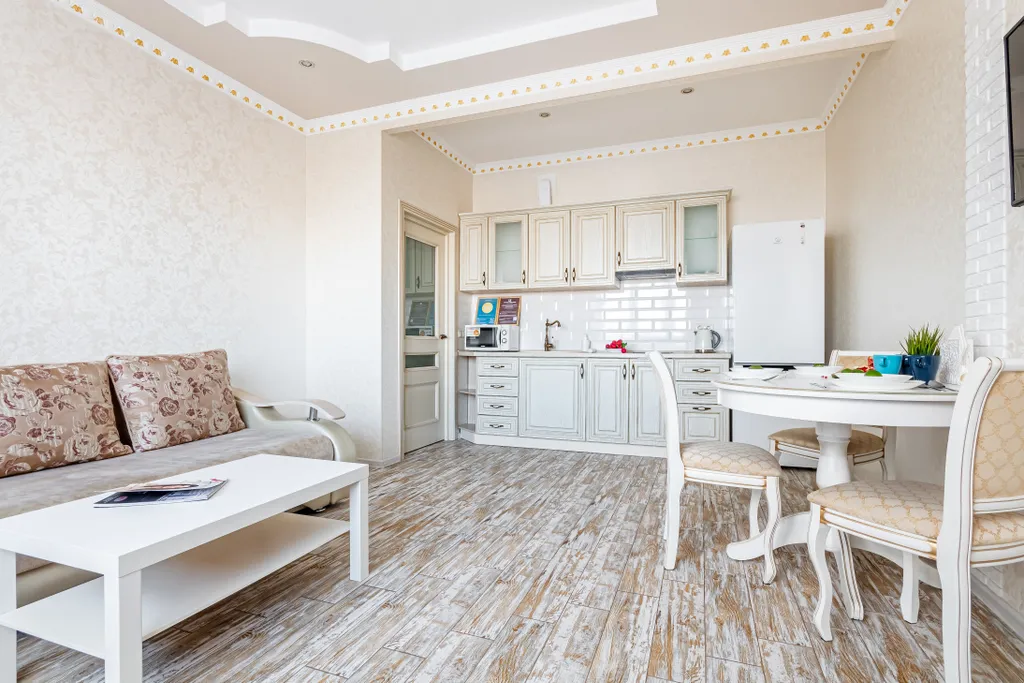 Квартира Квартира Стильная евродвушка с балконом, фмр, lounge-зона, техника, комфорт — Краснодар