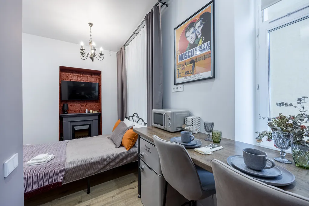 Квартира-студия, 20 м², 1 кровать