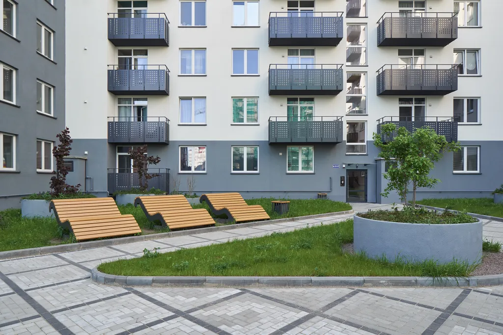 Уютный уголок в тихом районе Калининграда