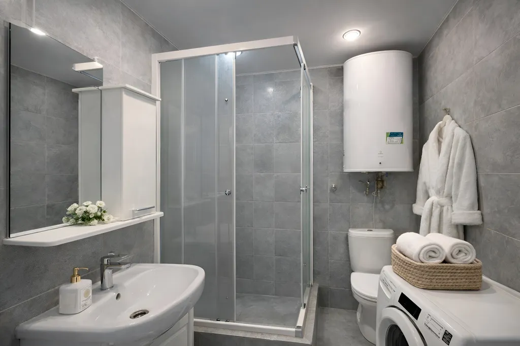 Студия с балконом и видом на море