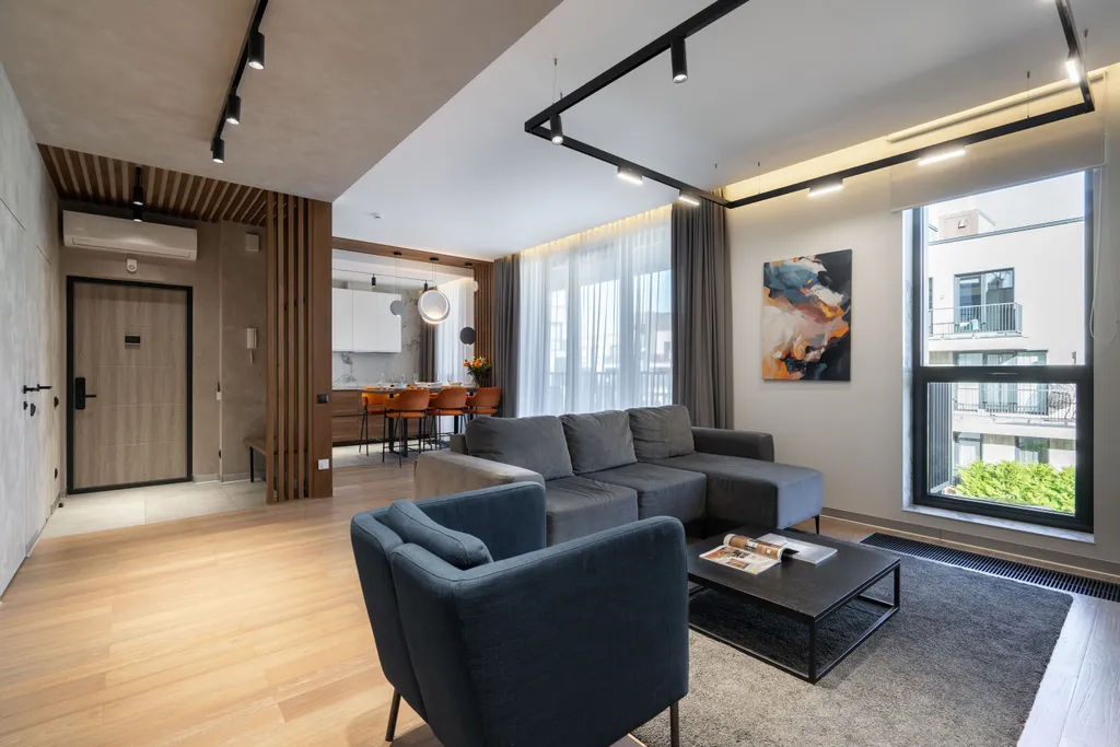 Дизайнерские апартаменты Охта КраСКИ Orange