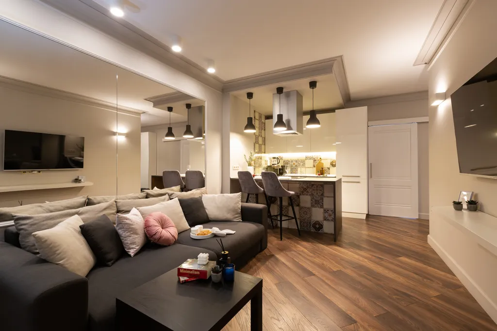 Дизайнерская евродвушка с видом на реку