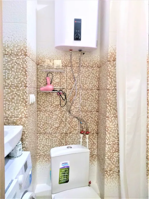 Прекрасная студия, с кондиционером и  Отличный вид на реку