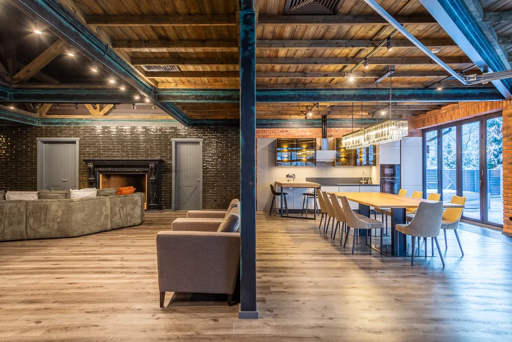 Коттедж Стильный загородный коттедж в стиле лофт — Зеленогорск