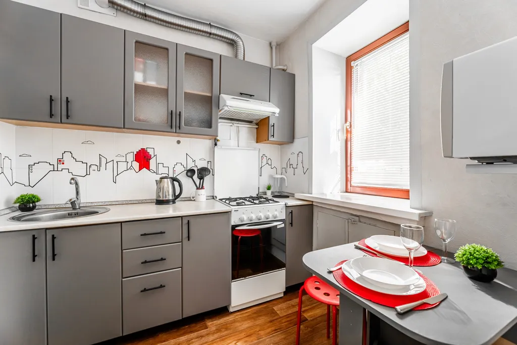 Уютная квартира Black and red house