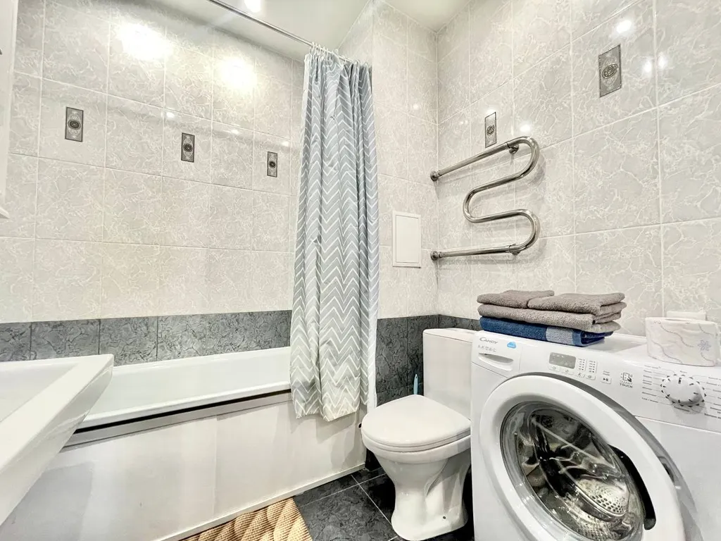 Большая однокомнатная квартира в доме с закрытой территорией