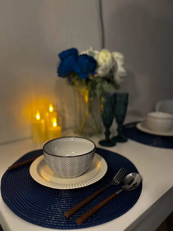 Квартира в синих тонах в девяткино