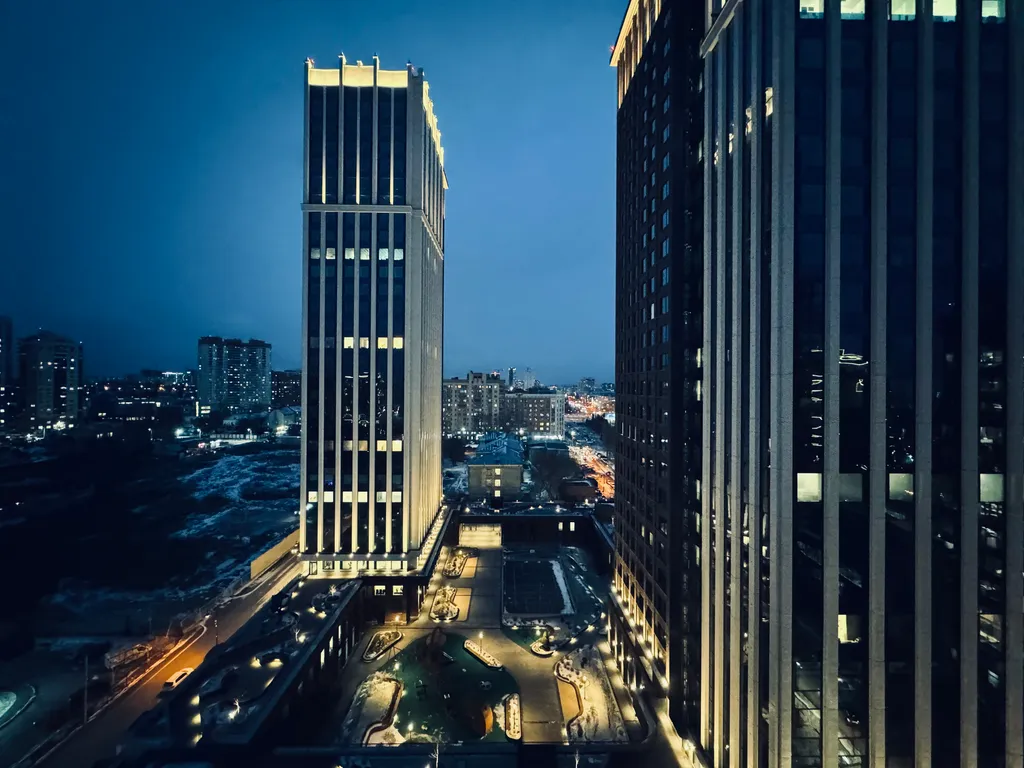 Изящная студия с шикарным видом на мегаполис