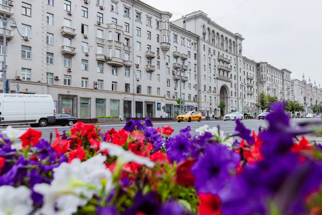 Квартира Квартира Современная трешка на Тверской с балконом — Москва