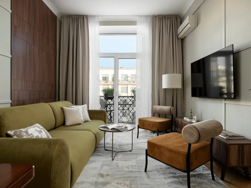 Квартира Видовая трехкомнатная квартира с эркерным балконом — Москва