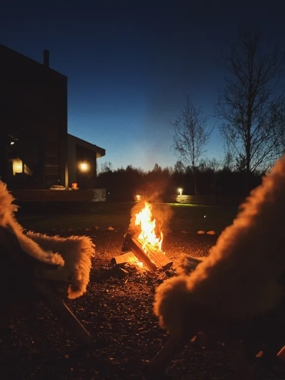 Дом с сауной и купелью с шикарным видом на озеро