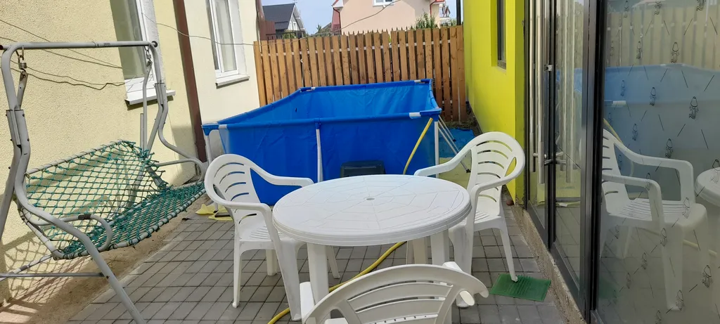 Коттедж Домик для отпуска с баней на дровах и уличным бассейном — Зеленоградск