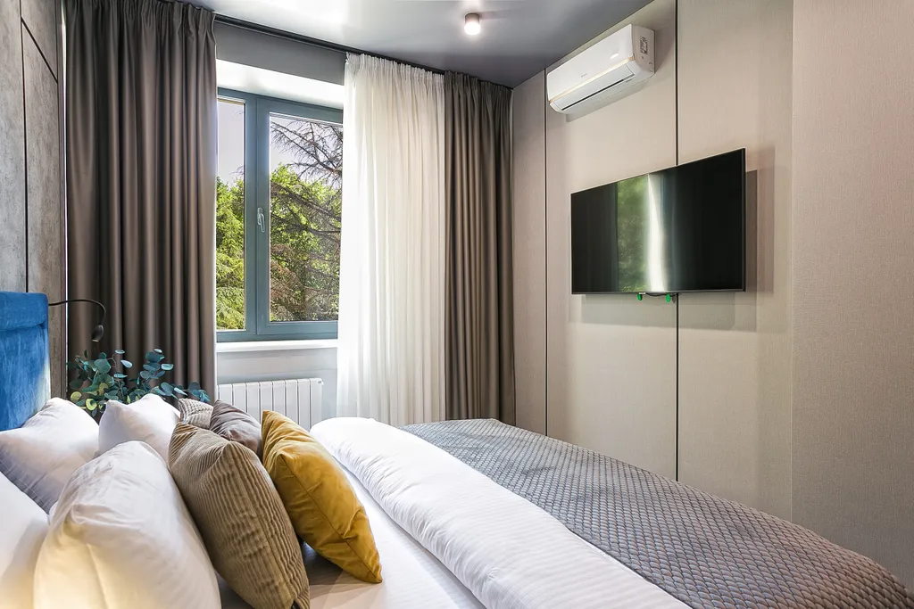 Лимонный апартамент с видом на лес