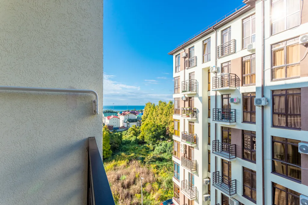 Уютная студия Морент с видом на море и двор, ЖК Сорренто Парк