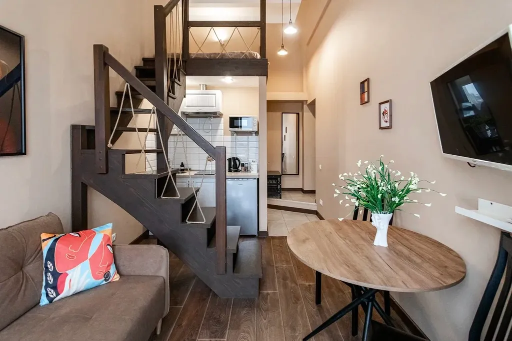 Квартира Квартира Двухуровневая студия в ЖК Apartville у метро Селигерская — Москва