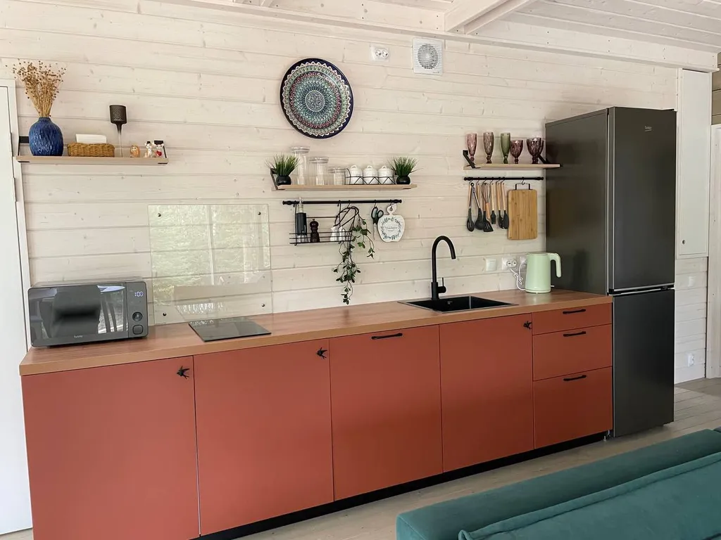 Дом с банным чаном в лесу