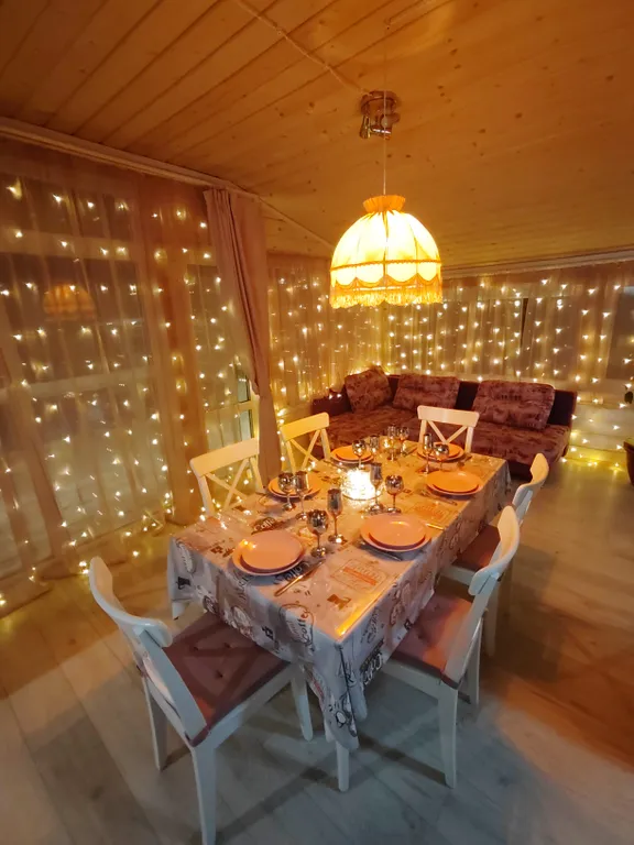 Дом Жемчужный с баней и купелью на первой линии базы «Онегинхутор»