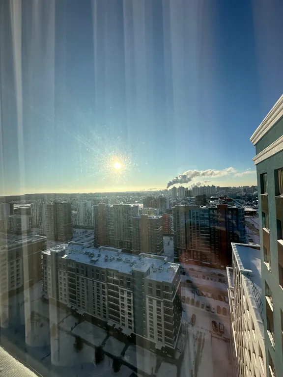 Просторная студия с красивым видом