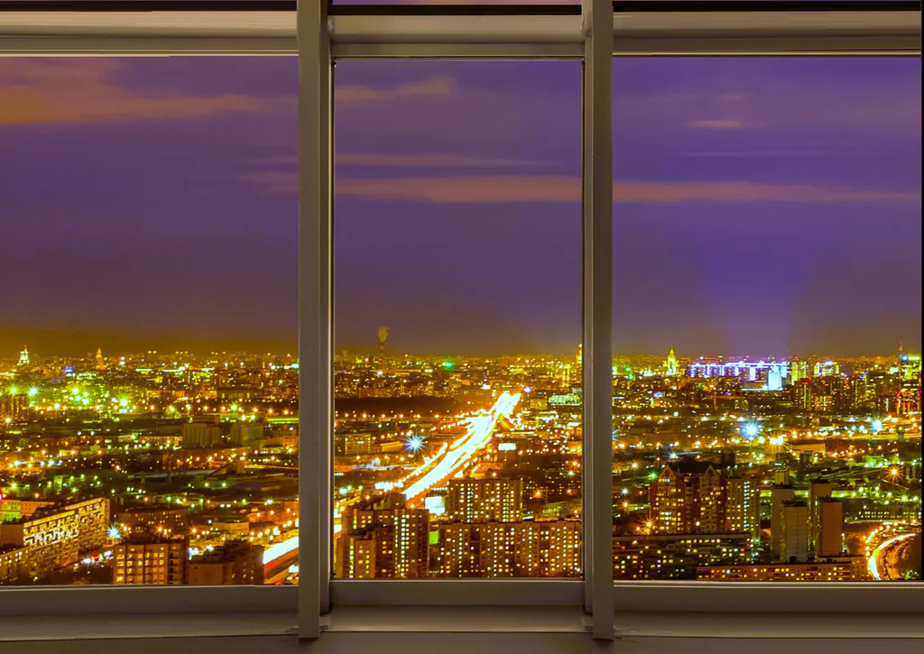 Квартира Студия скай класса в стиле модерн с панорамным видом на город — аренда посуточно в Челябинск