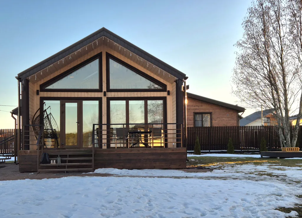 Коттедж Уютнейший дом с роскошным видом на озеро и пляжем.Карелия совсем рядом — Ларионово