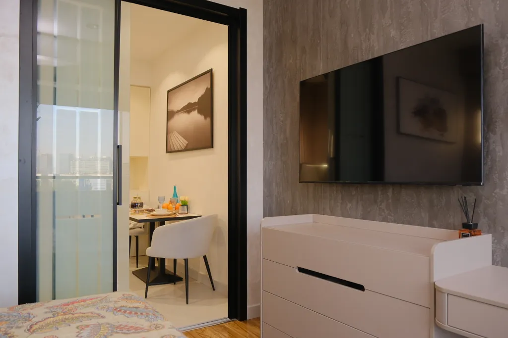 Светлая квартира с видом на Tashkent city, NRG U Tower