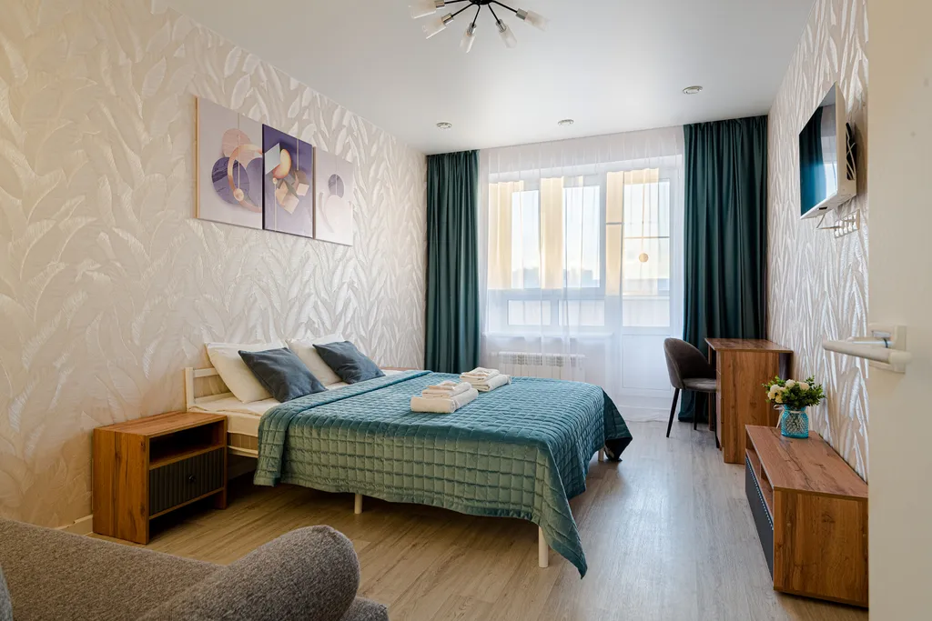 В центре у ТЦ Мега Молл, кондиционер, гостиничный сервис, бесконтактно