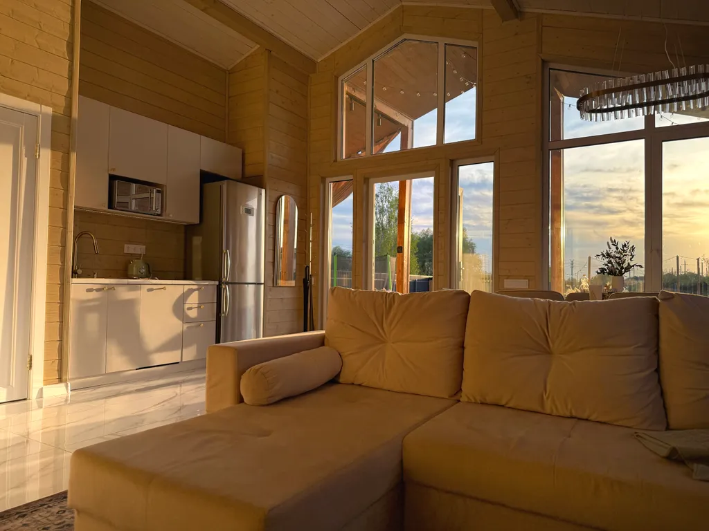 Коттедж Инстаграмный домик с сауной и чаном — Гжель