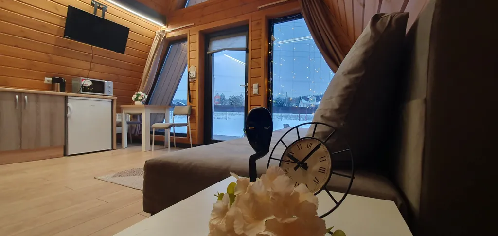 Уютный домик в стиле А-фрейм