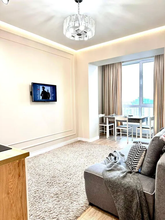 Квартира Уютная и стильная квартира с видом на город в ЖК Комфорт Сити — Алматы