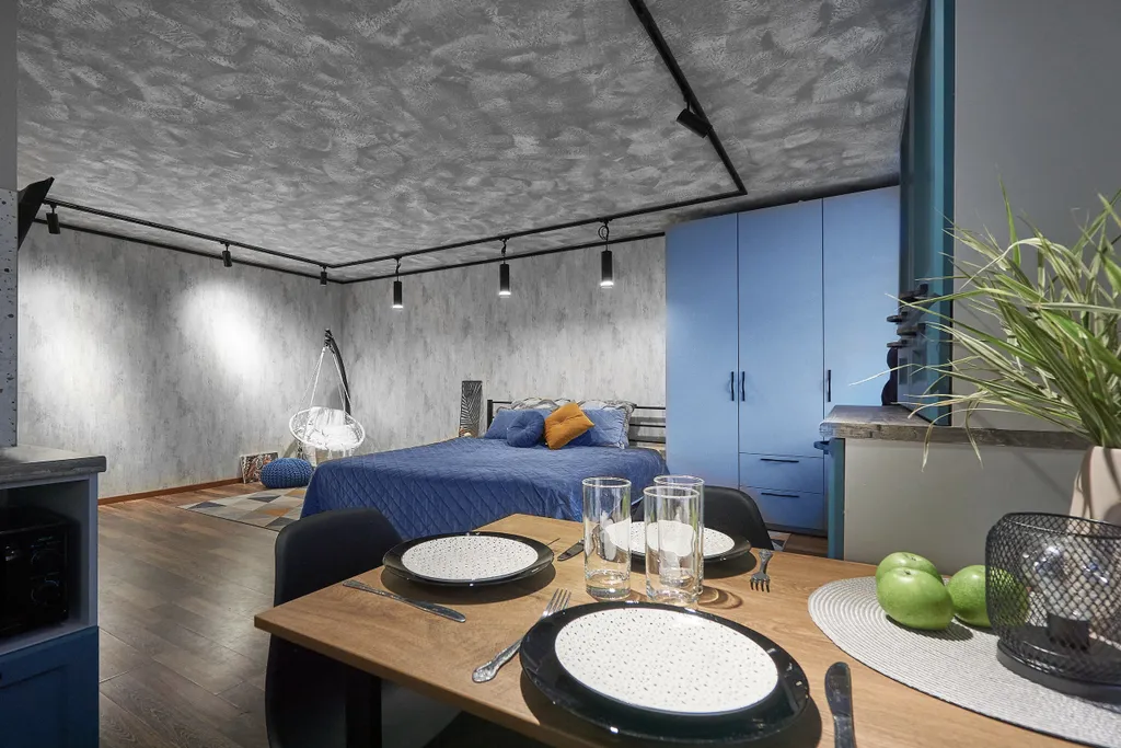 Лофт-студия в центре, с дизайнерским ремонтом, wi-fi