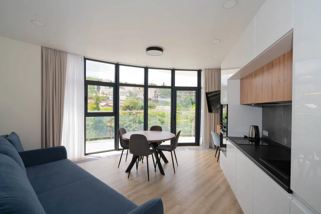 Апартаменты с отдельной спальней LS-DEEP FOREST с прямым видом на горы