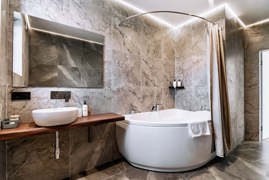 Стильный дом с теплым бассейном и сауной