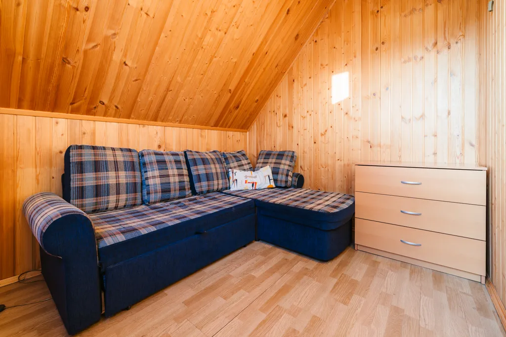 Дом на пруду с камином и караоке