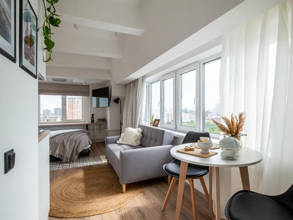 Квартира Квартира Студия Comfort Life с видом на Москву — Москва