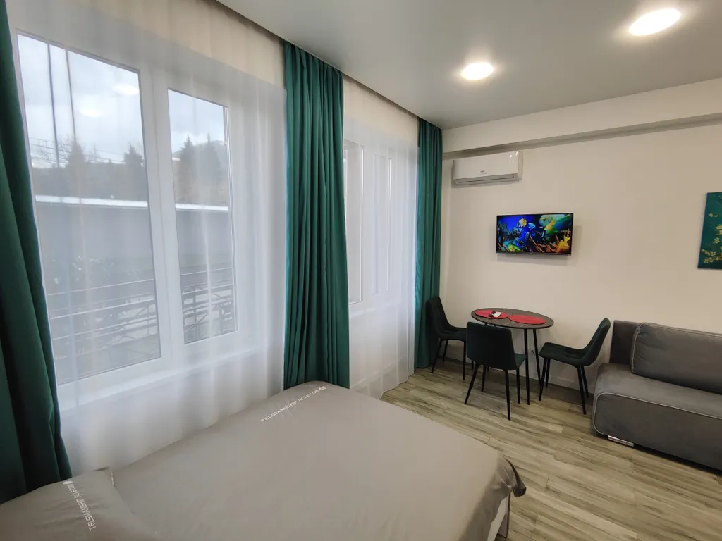 Современная и очень уютная студия в ЖК "Семейный" п.Лазаревское г.Сочи