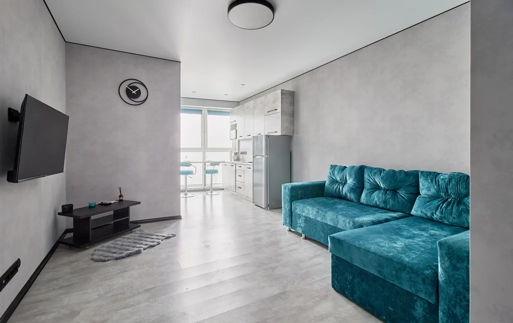 Студия с красивым видом на город