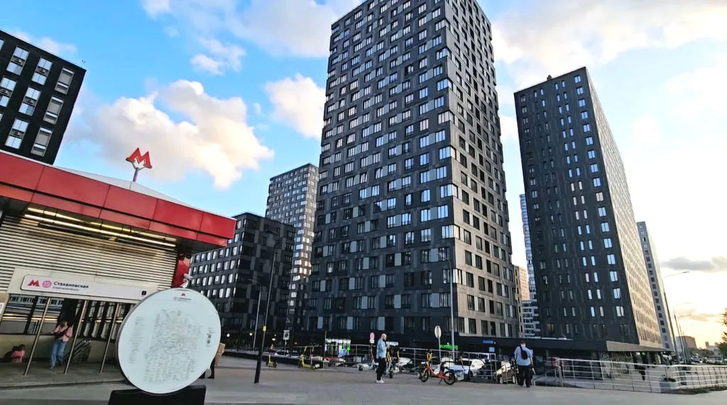 Квартира Квартира Стильная студия у метро — Москва