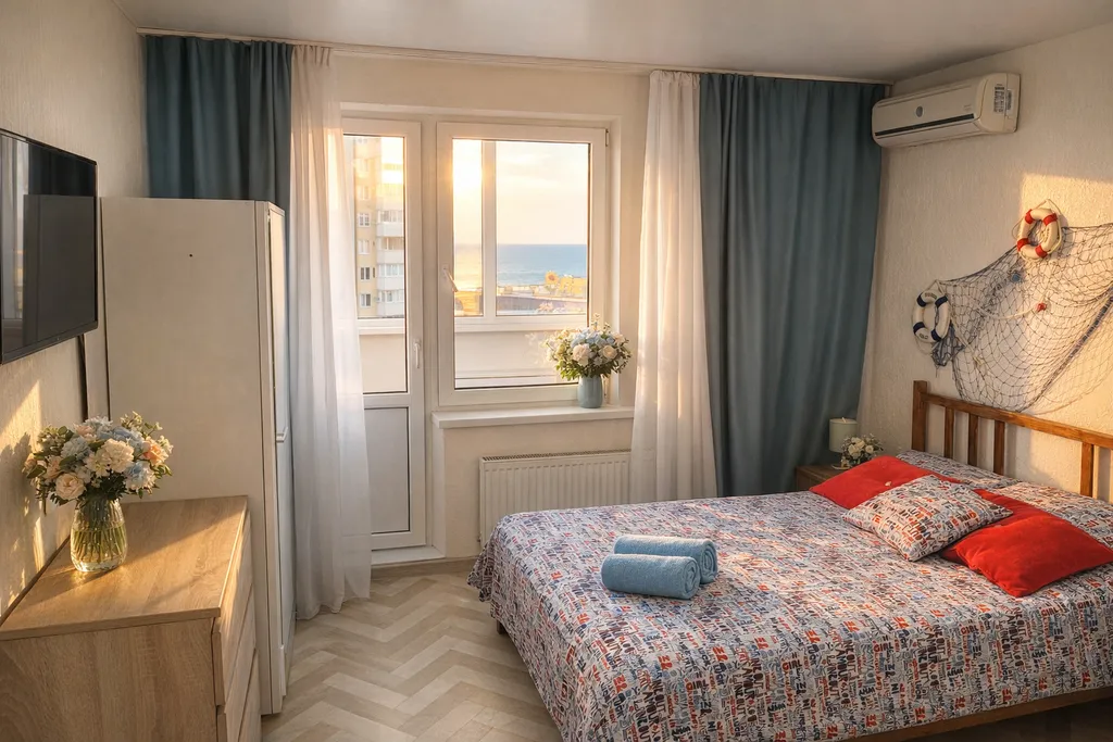 Студия с видом на море