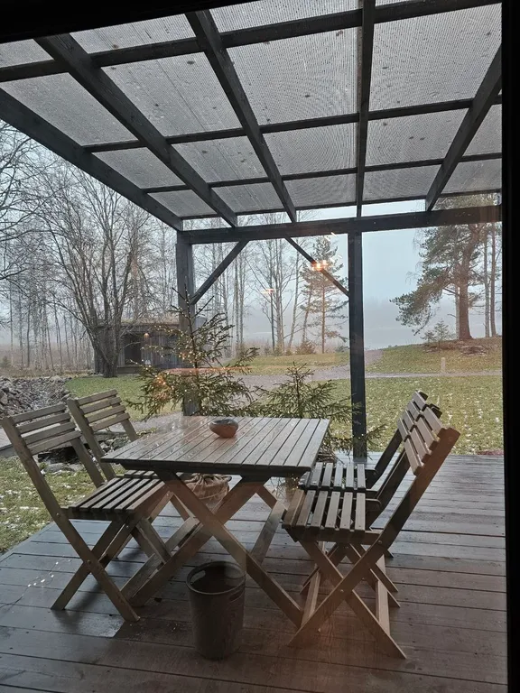 Коттедж Вилла Yksi c видом на озеро и зоной барбекю — Приозерск