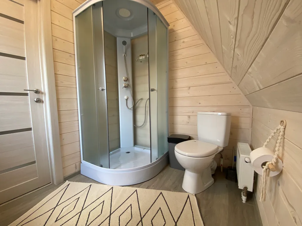 Домик  А-фрейм на берегу Волги