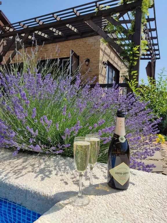 Вилла с бассейном и видом на озеро