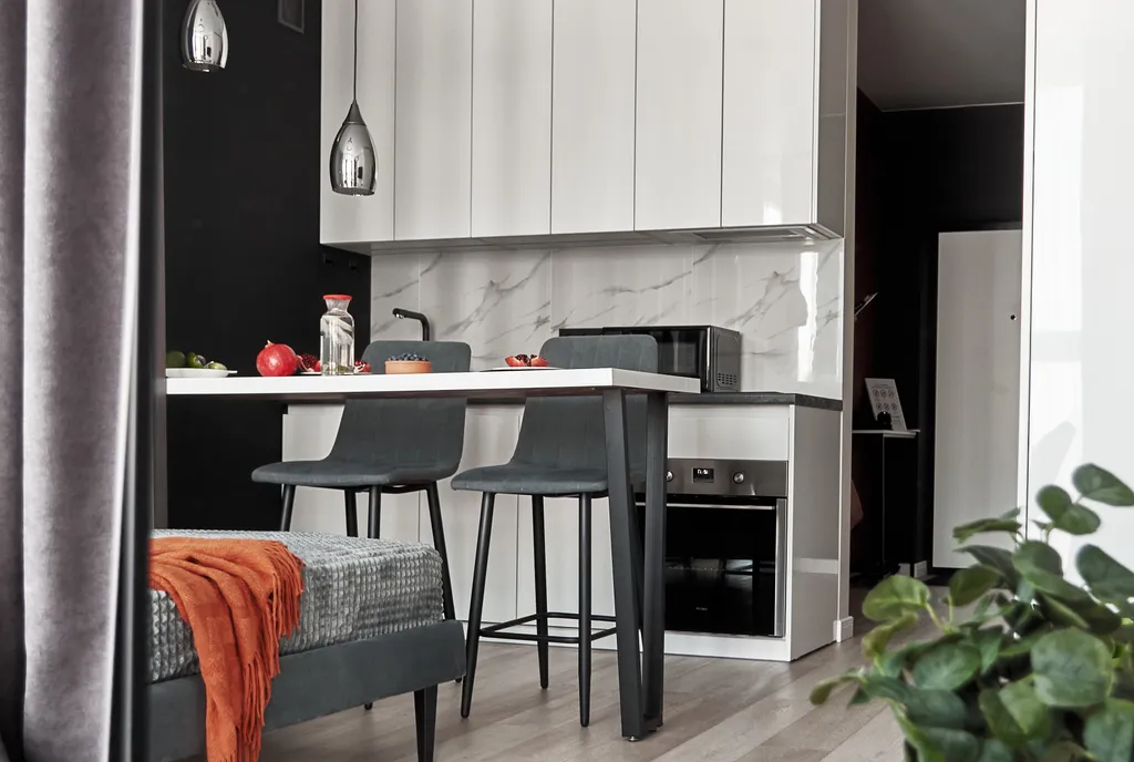 Стильная видовая студия у Волги в ЖК Галактика на 12 этаже